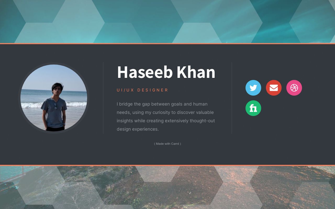 Carrd profile picture for @haseebkhan